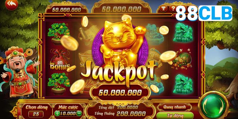 Nổ hũ Thần Tài trúng jackpot giá trị khủng